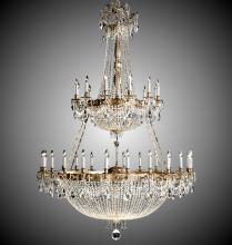  CH8157-P-02G-ST - 36+36 Light Valencia Chandelier